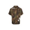 Camisa verde de pantalón corto con estampado de camuflaje para hombre de Off-White