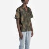 Camisa verde de pantalón corto con estampado de camuflaje para hombre de Off-White
