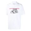 Camisas blancas con estampado del logotipo de Off-White para hombre, colección primavera-verano 2021