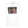 Camisas blancas de manga corta Off-White para hombre, colección primavera-verano 2021
