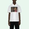 Camisas blancas de manga corta Off-White para hombre, colección primavera-verano 2021