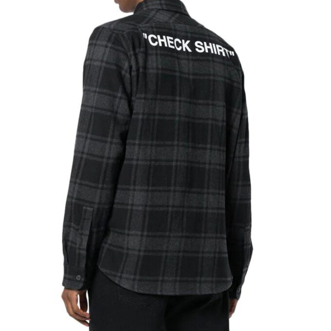 Camisas básicas holgadas de franela a cuadros, negro y gris