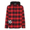 Camisas con capucha y estampado a cuadros rojo y negro «Red Black»