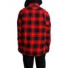 Camisas con capucha y estampado a cuadros rojo y negro «Red Black»