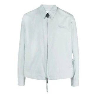 Camisas con cremallera y logotipo bordado «Azul»