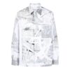 Camisas con estampado abstracto y botones en la parte delantera
