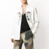 Camisas con estampado en el pecho, blancas