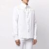 Camisas con estampado patchwork SS21, color blanco