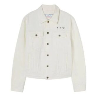 Camisas con logotipo de la colección Primavera-Verano 2022, versión chaqueta Denim, color blanco