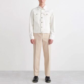 Camisas con logotipo de la colección Primavera-Verano 2022, versión chaqueta Denim, color blanco