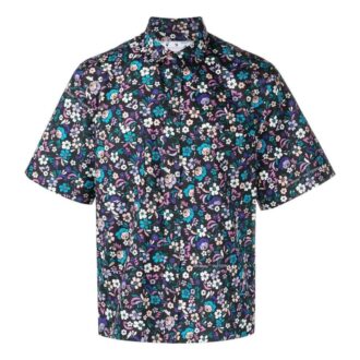 Camisas de algodón de verano con estampado floral SS23