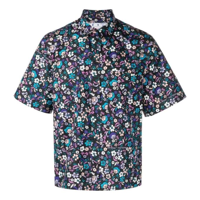 Camisas de algodón de verano con estampado floral SS23