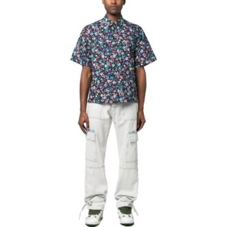 Camisas de algodón de verano con estampado floral SS23