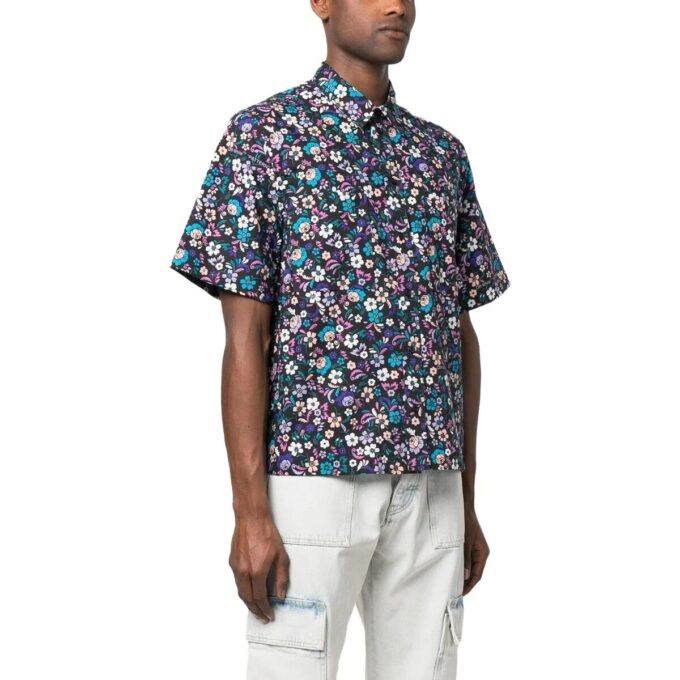 Camisas de algodón de verano con estampado floral SS23