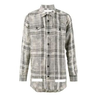 Camisas de algodón multicolor para hombre, color beige