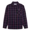 Camisas de cuadros con estampado pequeño SS20 para hombre, morada/negra