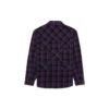 Camisas de cuadros con estampado pequeño SS20 para hombre, morada/negra