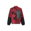 Camisas de cuadros con mangas de jersey «Rojo Negro»