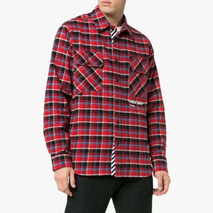 Camisas de cuadros multicolor para hombre de c/o Virgil Abloh