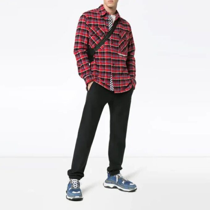 Camisas de cuadros multicolor para hombre de c/o Virgil Abloh