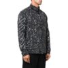 Camisas de hombre Off-White FW22 de sarga estampada, de botonadura simple y manga larga, versión estándar, color negro