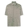 Camisas de hombre Off-White SS22, de corte holgado, con solapa y estampado a cuadros en toda la prenda