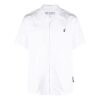 Camisas de manga corta con micrologo en el pecho SS21, color blanco
