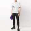 Camisas de manga corta estampadas, versión blanca