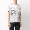 Camisas de manga corta estampadas, versión blanca