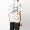 Camisas de manga corta estampadas, versión blanca