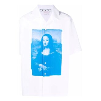 Camisas de manga corta Mona Lisa para hombre de Off-White Camisas de manga corta Mona Lisa para hombre de Off-White
