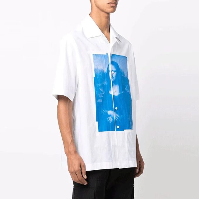 Camisas de manga corta Mona Lisa para hombre de Off-White