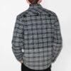 Camisas de manga larga a cuadros con bolsillo en el pecho, corte holgado, negro y gris, colección primavera-verano 2021