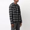 Camisas de manga larga a cuadros de franela con cruz de flechas para hombre Off-White, color negro