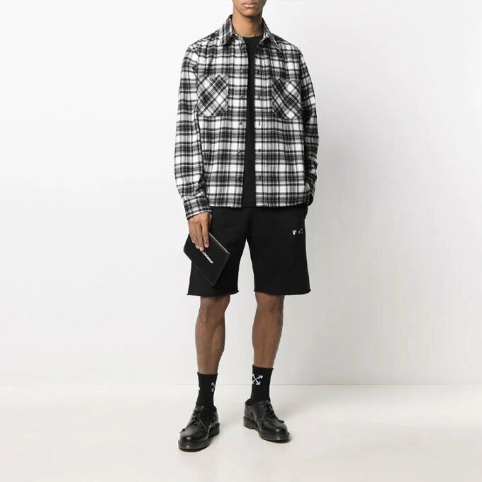 Camisas de manga larga a cuadros SS21 Negra