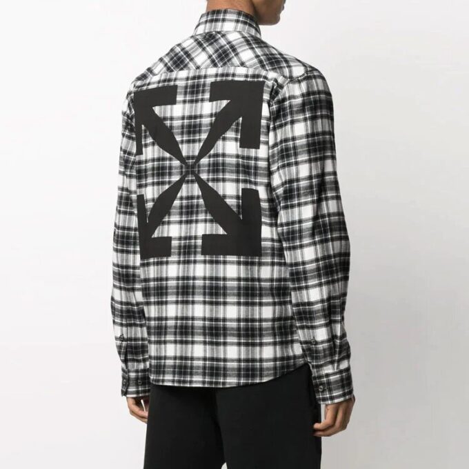 Camisas de manga larga a cuadros SS21 Negra
