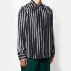 Camisas de manga larga a rayas para hombre
