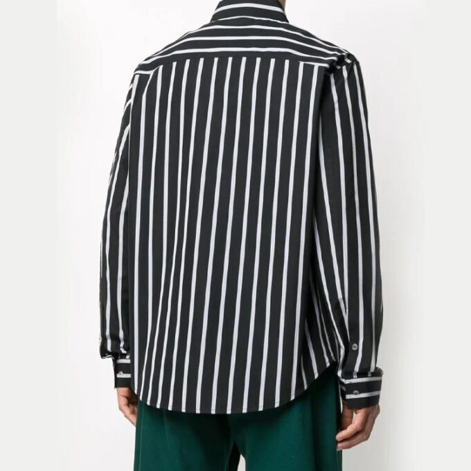 Camisas de manga larga a rayas para hombre