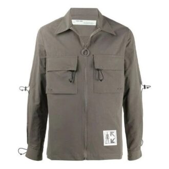 Camisas de manga larga con bolsillos cargo SS21, gris Camisas de manga larga con bolsillos cargo SS21, gris
