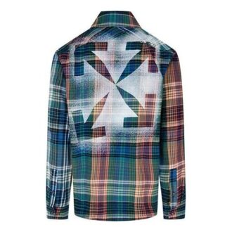 Camisas de manga larga con estampado de Arrows FW20 para hombre, verde