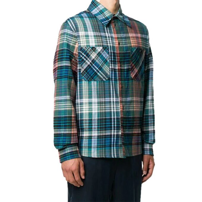 Camisas de manga larga con estampado de Arrows FW20 para hombre, verde