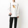 Camisas de manga larga con estampado FW20 para hombre, color blanco