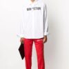 Camisas de manga larga con estampado «Non-Fiction» de la colección Otoño-Invierno 2020 para hombre, color blanco