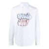 Camisas de manga larga con estampado SS21, color blanco