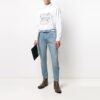 Camisas de manga larga con estampado SS21, color blanco