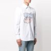 Camisas de manga larga con estampado SS21, color blanco