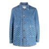 Camisas de manga larga de Denim degradado azul