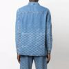 Camisas de manga larga de Denim degradado azul