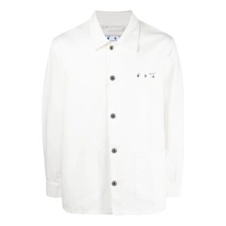 Camisas de manga larga Off-White para hombre FW22 con estampado de flechas, versión en blanco