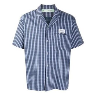 Camisas de Pantalones Cortos con franja del logotipo, versión azul